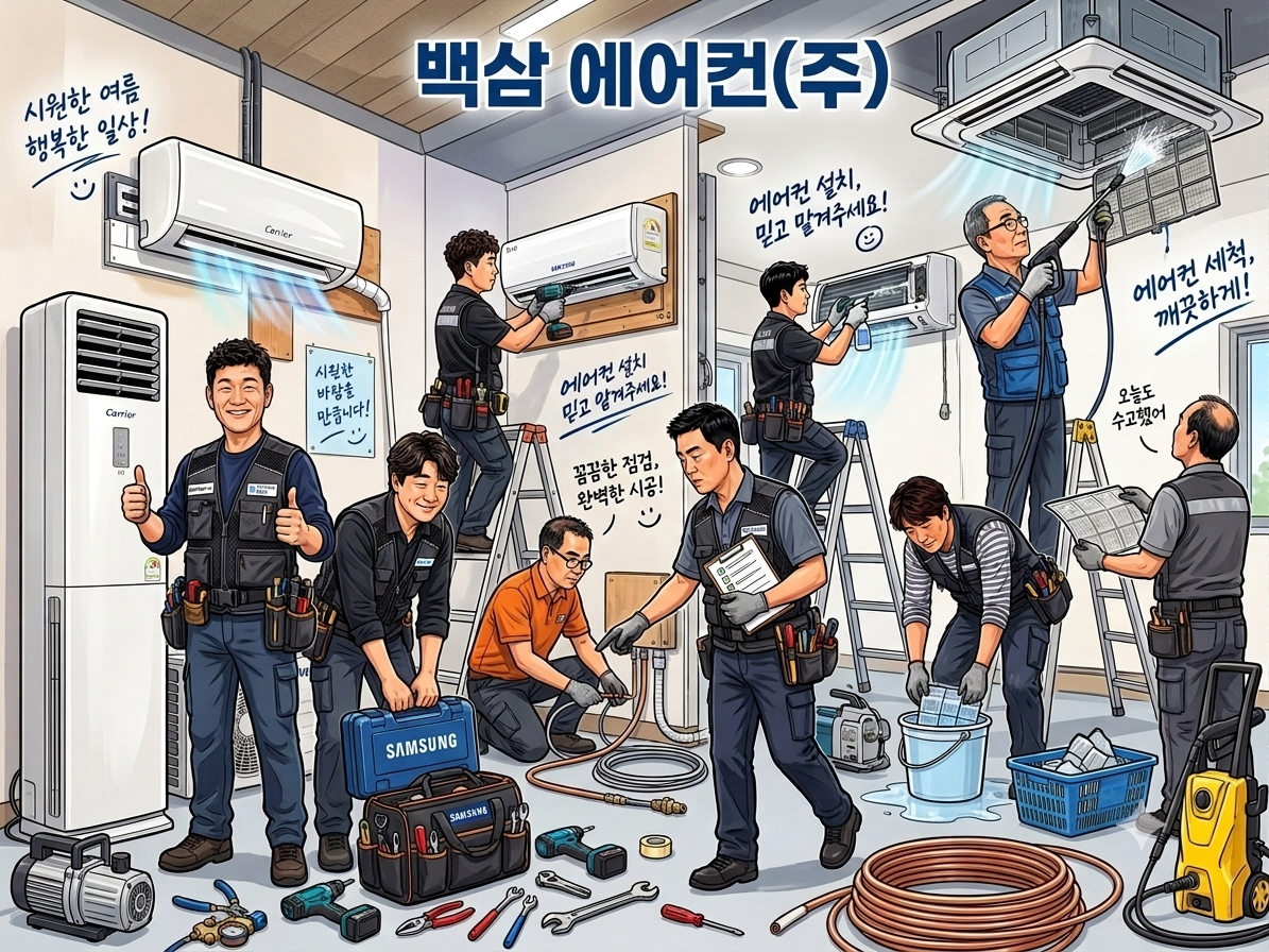 에어컨 설치 및 세척 과정 -103기 (26년 9월 주중반)