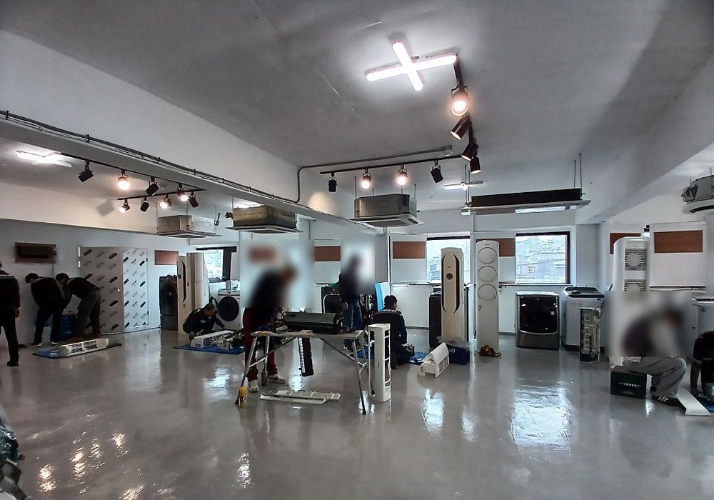 에어컨 설치 실습과정